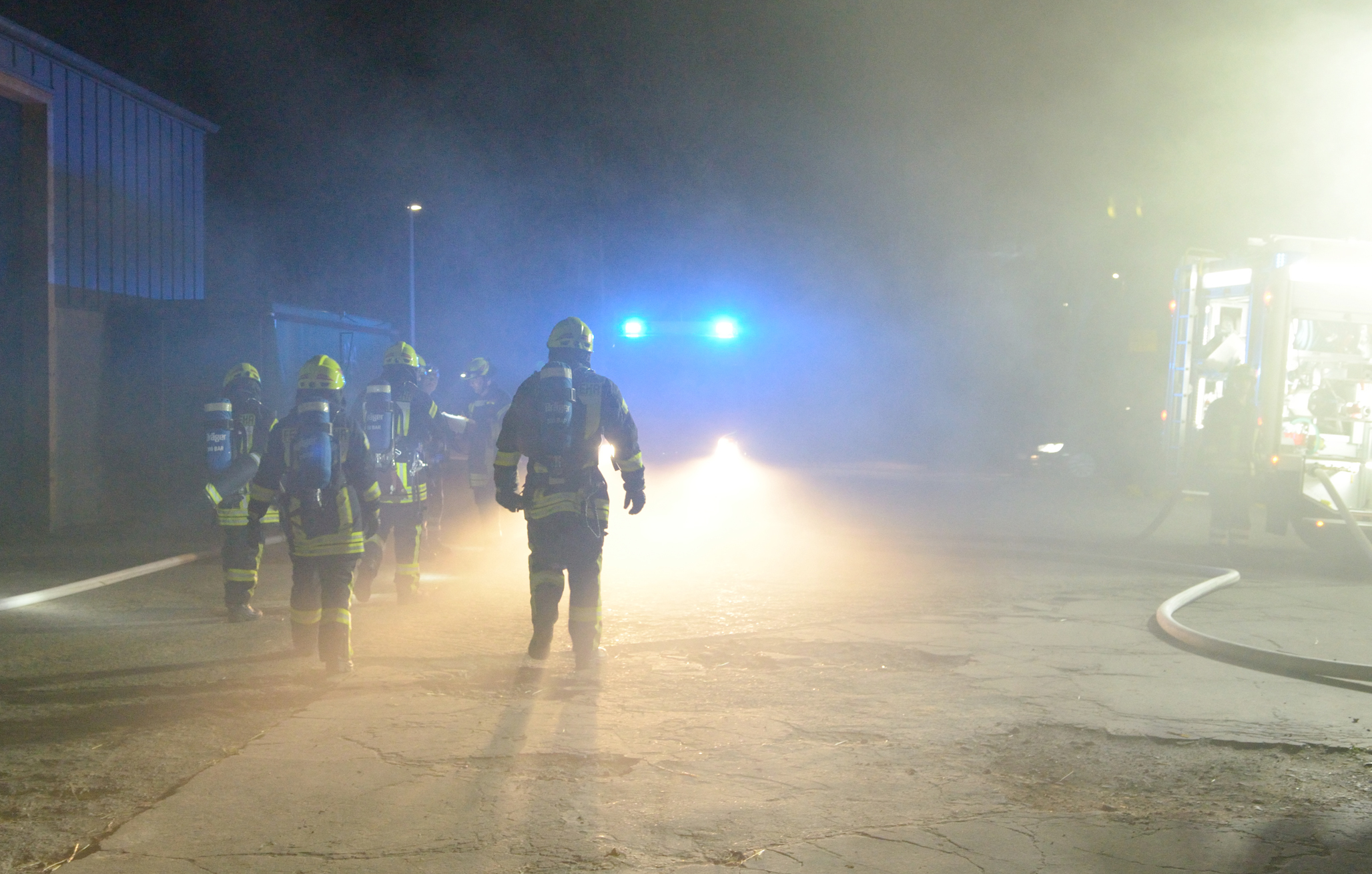 Feuerwehrübung in Burgstemmen_ Bild 1
