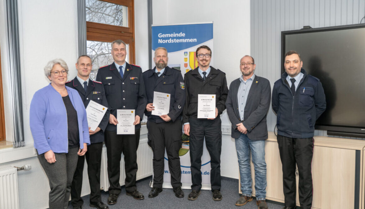 Neue Ernennungen und Verabschiedungen bei der Gemeindefeuerwehr Nordstemmen